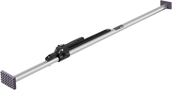 VEVOR Cargo Bar, Ratcheting Cargo Bar Adjustable from 59" to 73", Heavy-Duty Steel Cargos Stabilizer with Non-Slip Foot Pads, Telescoping Load Lock Bars Stop Sliding for Pickup Truck