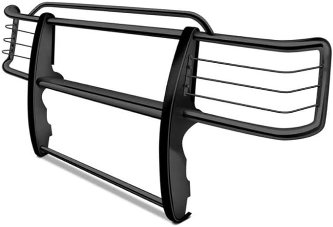 Black Horse Grille Brush Bumper Guard Modular Black Compatible with 2001-2004 Toyota Tacoma-17TO23MA