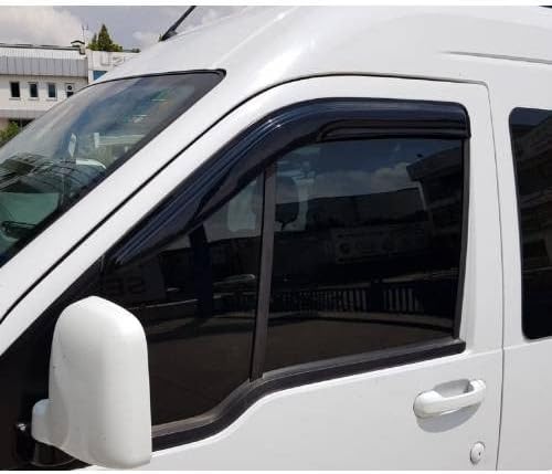 for Ford Transit Connect 2002 2003 2004 2005 2006 2007 2008 2009 2010 2011 2012 2013 2014 Wind Deflector Car Side Window Visor Vent Shade Rain Guard Bright Black 4pcs
