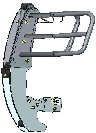 Black Horse Rugged Heavy Duty Grille Brush Bumper Guard Modular Black Compatible with 2007-2014 Chevrolet Tahoe|2007-2014 Chevrolet Suburban 1500|2007-2013 Chevrolet Avalanche-RU-CHTA07-B