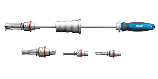SKF TMIP 7-28 Internal Bearing Puller Kit, Bores 7-28 mm, Sliding Hammer