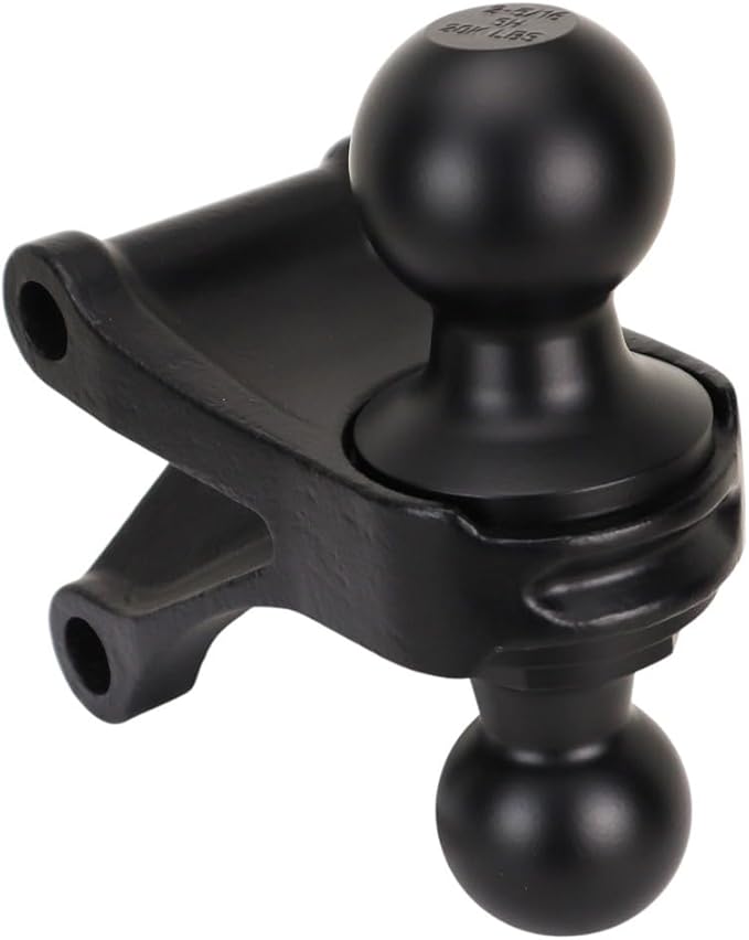 Shocker HD 20K Air Hitch with Black Combo 2" & 2-5/16" Balls, Fits 2-1/2" Hitch - 20,000 lbs