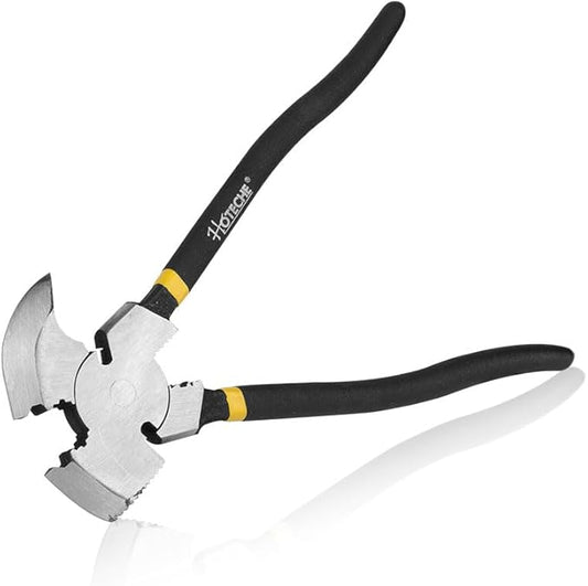 Hoteche 10.5 Inch Fencing Pliers Cr-V Steel Multi-Purpose Fence Tool Heavy Duty Hammerhead Pliers