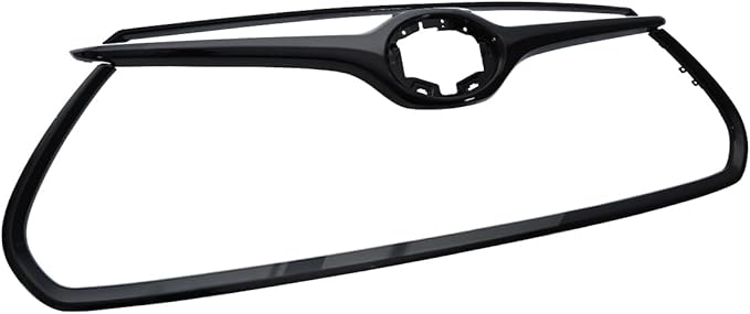 ZXMOTO For 2020 2021 2022 Toyota Highlander Frame Front Grille Cover Trim,Gloss Black