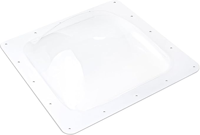 XMK RV Skylight Replacement,18" x 18" Skylight Outer Dome Fits All Standard 14" x 14" Openings,RV Skylight Cover for Camper Trailer Fifth Wheel Motorhome Shower/Roof,UV Block,Impact Resistant,Clear