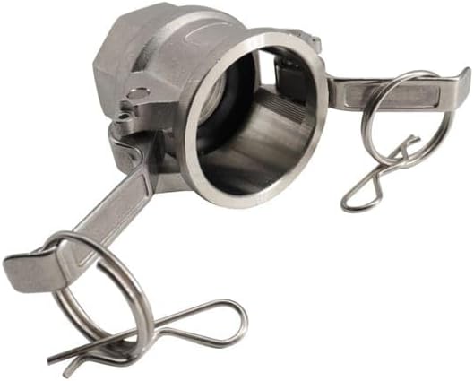 1 1/2'' Female NPT x 1 1/2" Female Camlock Adapter - Stainless Steel 316 Type D - Industrial Grade, Durable, Corrosion Resistant, Quick Connect