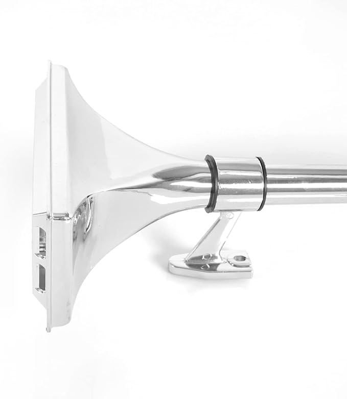 150DB Universal Truck Air Horn Kit,12V/24V 28.35 inch Loud Trumpet Horn for Car, Train, Boat - Heavy Duty