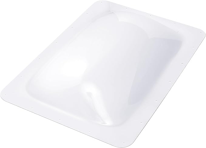 XMK 18" x 26" RV Skylight Replacement, Camper RV Skylight Cover Outer Dome Fit 14" x 22" Shower Roof Openings for Camper Food Truck Motorhome Travel Trailer, Replace# SL1422W (14"x22", White)