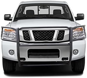 Black Horse Grille Brush Bumper Guard Modular Black Compatible with 2005-2015 Nissan Armada|2004-2015 Nissan Titan Crew Cab|2004-2015 Nissan Titan King Cab-17NR26MA