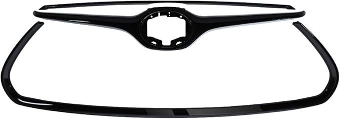 ZXMOTO For 2020 2021 2022 Toyota Highlander Frame Front Grille Cover Trim,Gloss Black