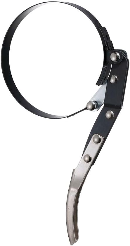 Oil Filter Wrench Tool with Positive Grip Handle for Cars & Motorcycles Multi-Purpose Removal Tool from 4 inch to 4-3/8 inch(102mm to 111mm), Auto Repair Tool