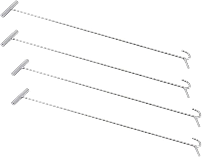 Mytee Products (4 Pack) Heavy Duty Chrome Fifth Wheel Pin Puller w/Hook 34"