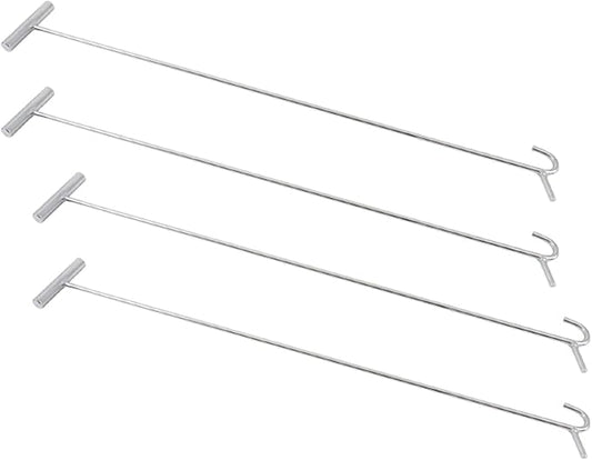 Mytee Products (4 Pack) Heavy Duty Chrome Fifth Wheel Pin Puller w/Hook 34"