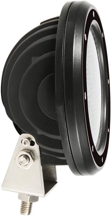 Black Horse Rugged Heavy Duty Grille Brush Bumper Guard Modular Black Come with Pair of 5.3" LED Lights Compatible with 2019-2024 Ram 1500 Classic|2009-2018 Dodge Ram 1500-RU-DORA09-B-PLFB