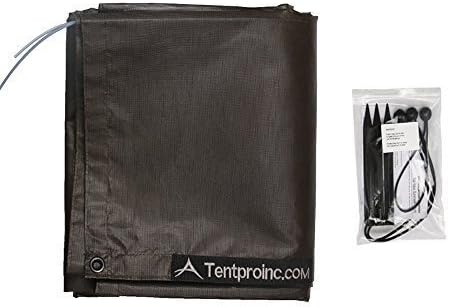 Tentproinc RV Awning Sunshade Screen 7'X9'3''- Brown Mesh Sun Shade Block Patio Front Sun Light Motorhome Camping Trailer UV Sunblocker Canopy Sunscreen-3 Year Lasting