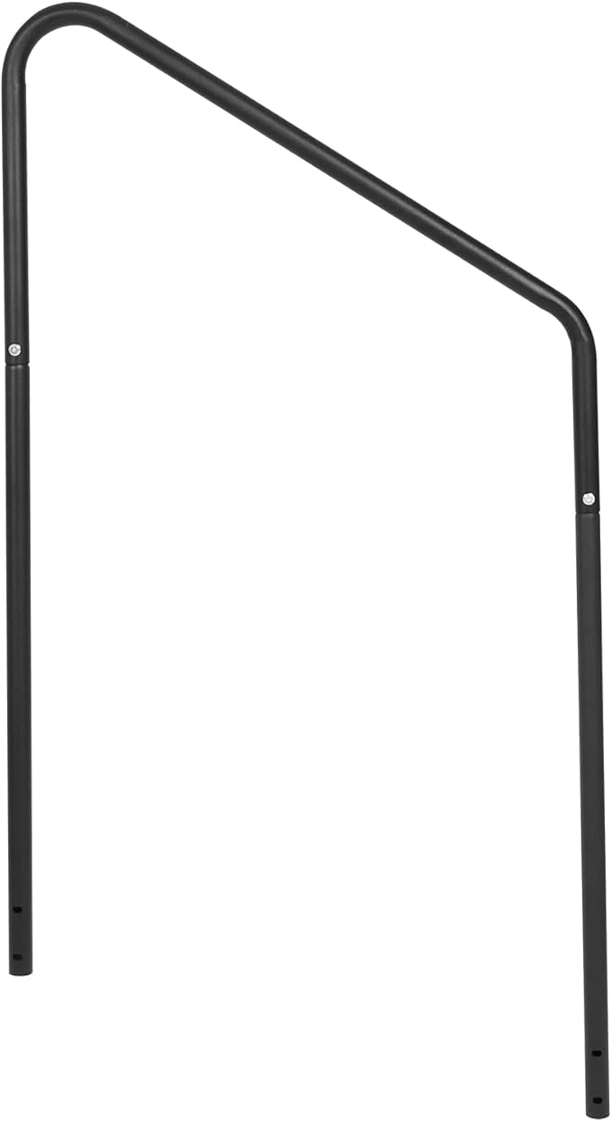 Assist Handrail for 2 and 3 RV Step Stairs,Hot Tub Steps with Handrail,Portable Step Ladder for Travel Trailer,Camper,Porch,Pet Stair,Outdoor Stairs with Non-Skid Tapes