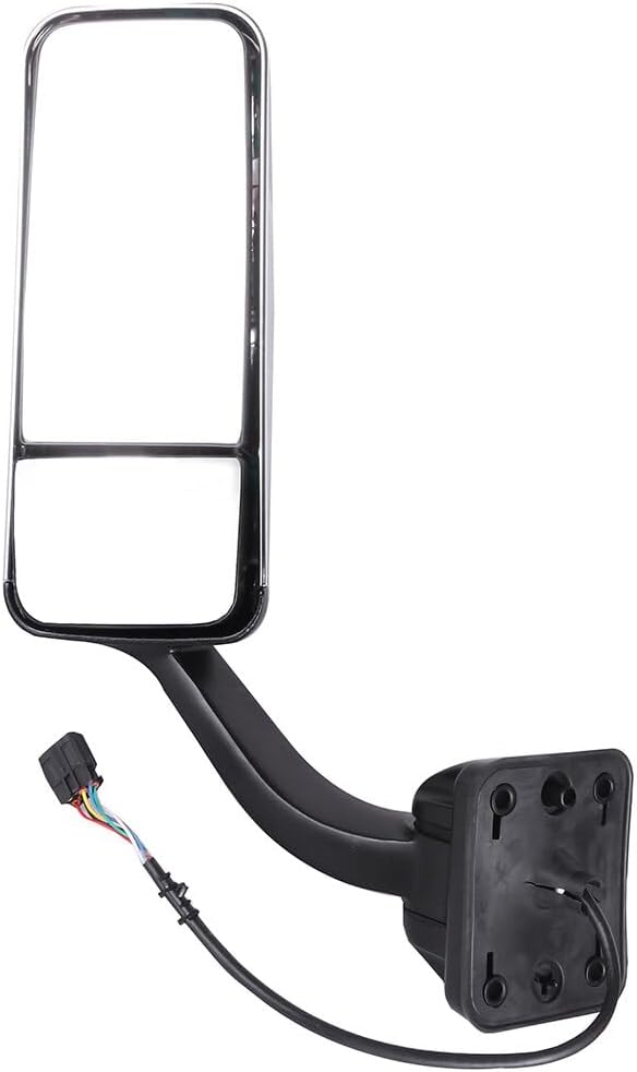 SCITOO Truck Hood Mirrors A Pair(Left Right Side Tow Mirrors) Side Tow mirrors compatible with 2008-2016 for Freightliner for Cascadia Truck with Chrome Housing
