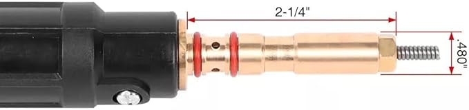 10ft Mig Gun Parts Replacement Fits Hobart Handler 130XL, 135, 140, 175, 187 and AutoArc XLT142 & XLT182 mig welder H-10/195957 H100S2-10/245924 guns