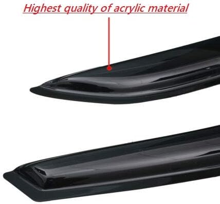 2019-2025 Tape-On Rain Guards for Chevrolet Blazer (Crossover) Side Window Visor Deflectors LT RS Premier Durable Tinted Shades 2020 2021 2022 2023 2024