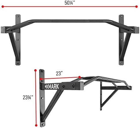XMARK Commercial Wall Mounted Multi Grip Pull Up Bar Ranked Number One Men’s Health