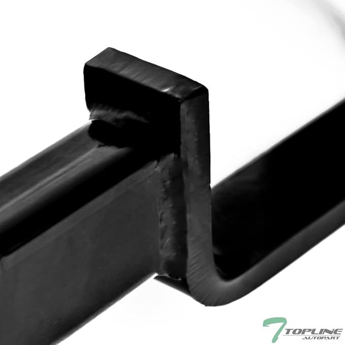 Class 3 III Black 2" Receiver Tube Rear Bumper Trailer Tow Hitch Towing Mount Compatible with 96-07 Dodge Caravan/Grand Caravan/Chrysler Town & Country / 00-03 Voyager / 96-00 Plymouth Voyger