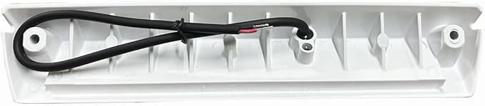 13 Inch LED RV Exterior Porch Lights, Work Scene Lighting, 12V/24V DC, 6000K Cool White, Down Angle Flood Beam, High Lumen Output for Truck Boat Trailer Campervan, White Finish, 1 Pack