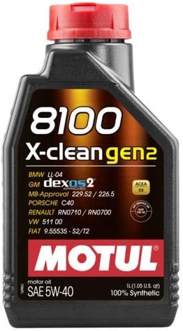 Motul 8100 X-Clean Gen2 5W40 (1 Liter)