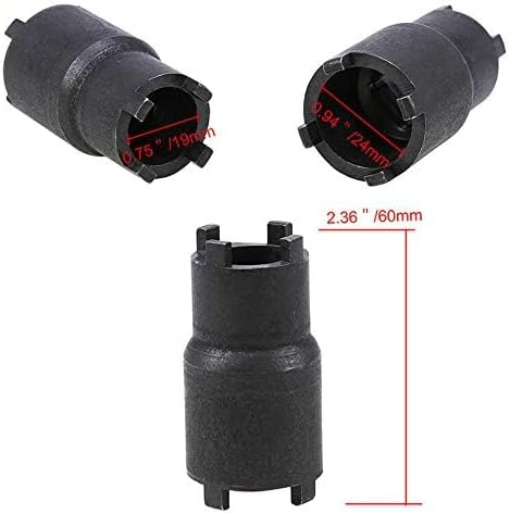 QISF 3Pcs Spanner Wrench Magneto Fly Wheel Clutch Hub Adjustable Tool + 24mm&27mm and 20mm&24mm Clutch Lock Nut Spanner Repair Tool for Motorcycle ATV Scooter Dirt Bike Go Kart