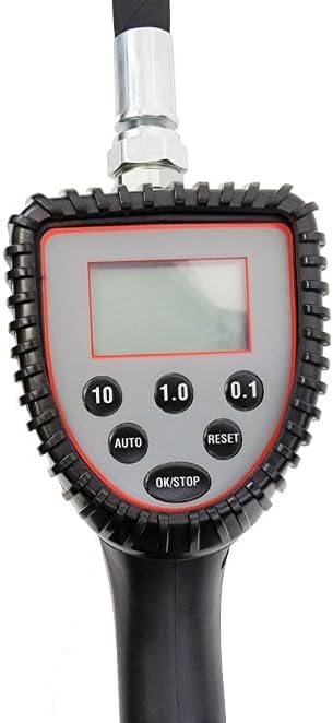 Macnaught M3 Digital Preset Oil Control Gun 1/2" FNPT | 9.25 GPM, Flexible Nozzle, Oval Gear Meter, Auto Shutoff, ATF & Coolant Compatible, 3-Year Warranty