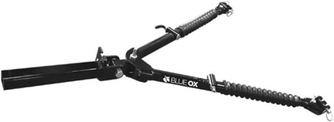 Blue Ox Alpha 2 Tow Bar & Baseplate Combo with Electrical Cable Extension, EZ Light Wiring & Patriot Flat Tow Brake fits 2007 2018 Wrangler JK | Includes TrendsAuto Decal