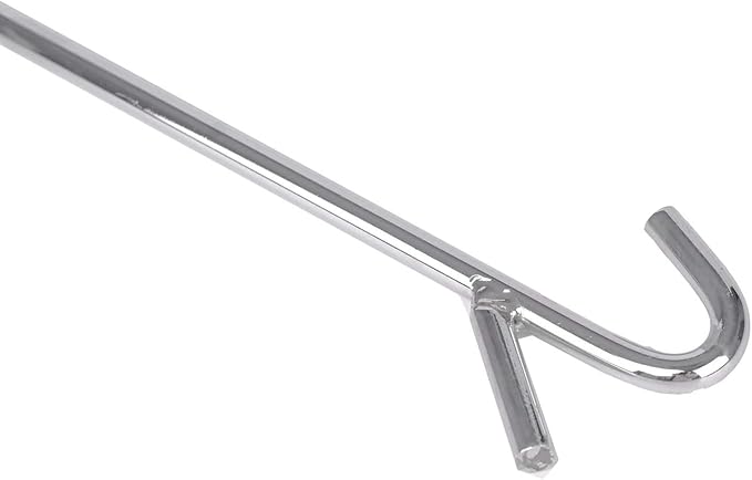 5th Wheel Pin Puller, 36" Length, Chrome Plated Heavy Duty 5th Wheel Puller Hook, w/Double Hook, 1 Pack