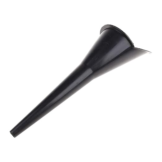 Auto Engine Oil Funnel,Black,Multi-Function Auto Engine Oil Petrol Change Funnel Long Stem Plastic for Car Motorcycle ATV Boat Multi-Function Circular and, Large:28cm Oil System Tools (11.02in)