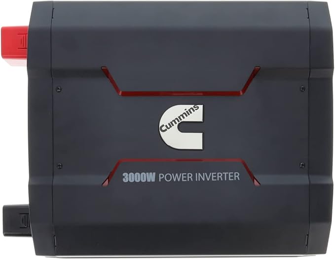 Cummins 3000 Watts Inverter Modified Sine Wave Truck Inverter 12 Volts to 110 Volts Four AC Outlets Two USB Ports (Plus Cable Kit)- CMN3000W - Inverters for Vehicles, Van Life, Camping