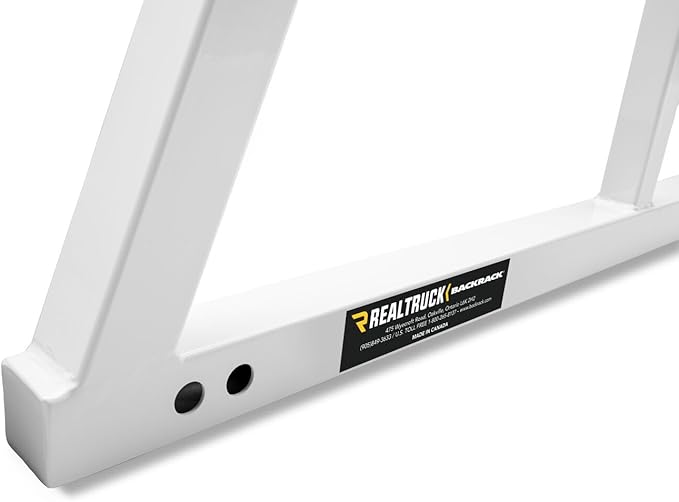 RealTruck BACKRACK Safety Rack Frame Only, White | 14800W | Fits 2001-2025 Chevrolet/GMC Silverado/Sierra 2500/3500HD; 2017-2025 Dodge RAM 1500/2500/3500; 2004-2025 Nissan Titan & Others
