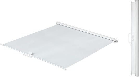 Sun Shade Retractable White For 14" x 14" RV Roof Vent Fan