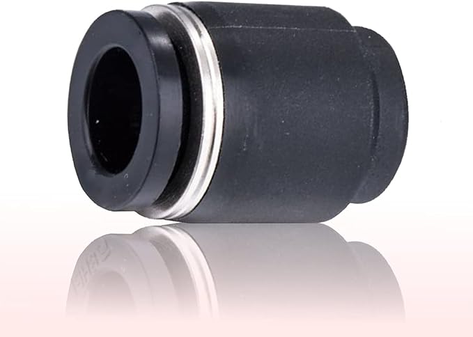 10PCS 1/4 Inch Tube OD Pneumatic Cap Plug Fitting, PPF-1/4 Plastic Push-in Connect Fitting