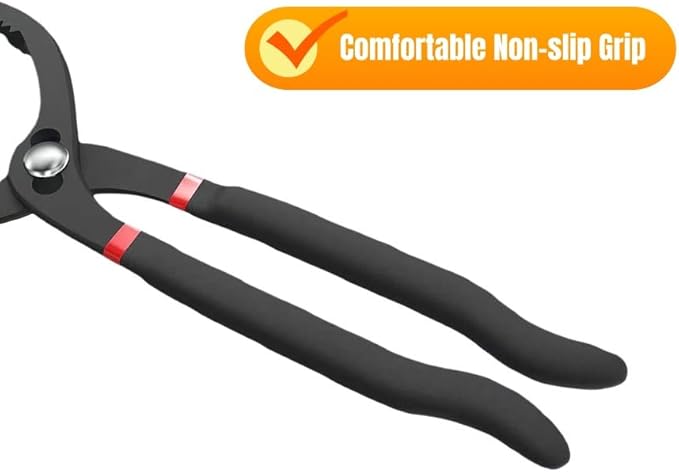 Adjustable Oil Filter Wrench，12”Universal Oil Filter Wrench，Automotive Oil Filter Removal Tool for Oil Change