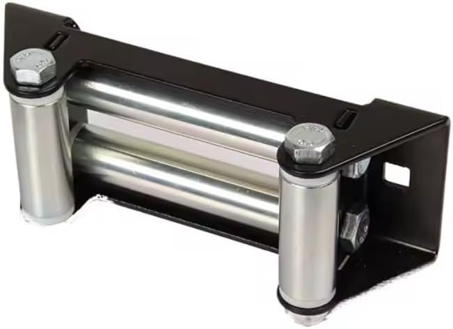 HLMOptimo 6 inch Winch Roller Fairlead 4 Way 6” Universal Mount Cable Guide Heavy Duty Nut Disassembly SUV Truck F150 4000-5500 LBS