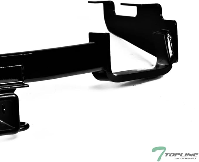 Class 3 III Black 2" Receiver Tube Rear Bumper Trailer Tow Hitch Towing Mount Compatible with 96-07 Dodge Caravan/Grand Caravan/Chrysler Town & Country / 00-03 Voyager / 96-00 Plymouth Voyger