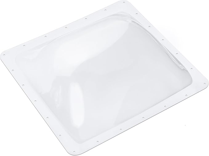 XMK 26" x 26" RV Skylight Replacement Outer Dome Fits 22" x 22" RV Skylight Shower Roof Cover Dome Openings for Camper Trailer Motorhome Fifth Wheel Food Truck (22"x22", Clear)