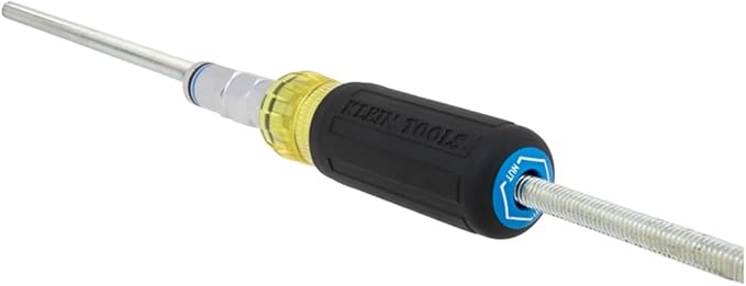 Klein Tools 32809MAGM 11-in-1 Multi-Nut Driver Tool, Magnetic Pass-Through Driver with Metric Hex Nut Sizes 5mm to 19mm