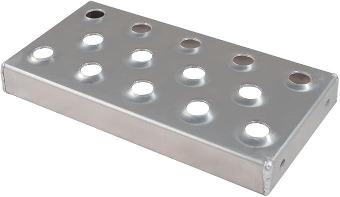 Mytee Products Aluminum Steps Replacement Part for 12" Wide Saddle Tool Box – 2 Pc Set, 12-Gauge Punched Plate Design, Bolt-On Installation, Anti-Slip Grip, Solid Welded Seams, Corrosion Resistant