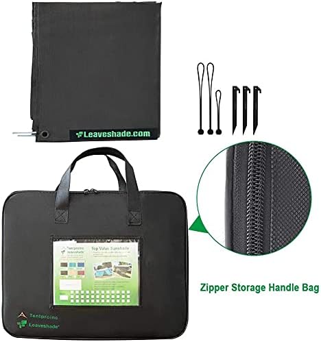 Tentproinc RV Awning Sun Shade Screen 10' X 13' 3'' (Fit for 14' Awning) Mesh Screen Sunshade Camper Trailer Motorhome Awning Sunscreen UV Blocker Complete Kits - 3 Year Warranty (Black)