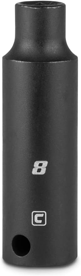 Capri Tools 8 mm Deep Impact Socket, 3/8-Inch Drive, 6-Point, Metric