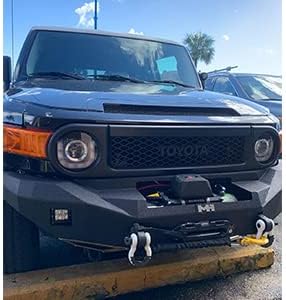 RUGCEL WINCH 13500lb Waterproof Electric Truck Winch 12V Synthetic Black Rope Winch with Hawse Fairlead,Wired Handle and 2 Wireless Remote,for Trailer and Wrangler in Car Lift