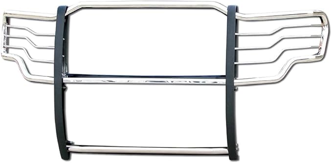 Black Horse Grille brush Bumper Guard Modular Stainless Steel Compatible with 2009-2014 Ford F-150-17FP30MSS