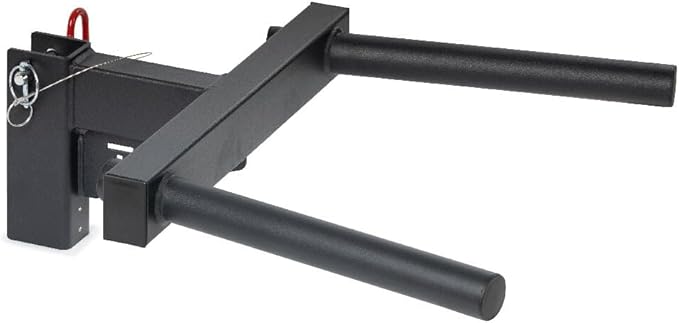 Titan Fitness T-3 Series Y-Dip Bar, Rack Mounted Dip Attachment, 500 LB Capacity, Fits 2 x 3 tubular steel