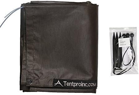 Tentproinc RV Awning Sun Shade Screen 7' X 16' 3''(Fit for 17' Awning) Mesh Screen Sunshade Sunscreen for Motorhome Camping Trailer Awning Sun Shade UV Sun Blocker - 3 Year Warranty (Brown)