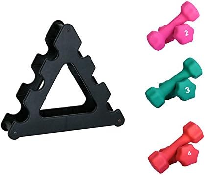 Ader Neoprene Dumbbell Set w/Rack
