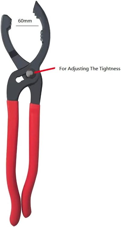 Oil Filter Wrench (L:12", Jaw Capacity: 60mm to 102mm), Automotive Oil Filter Removal Tool for Oil Change, Fuel Filter Wrench Plier (1 Set)